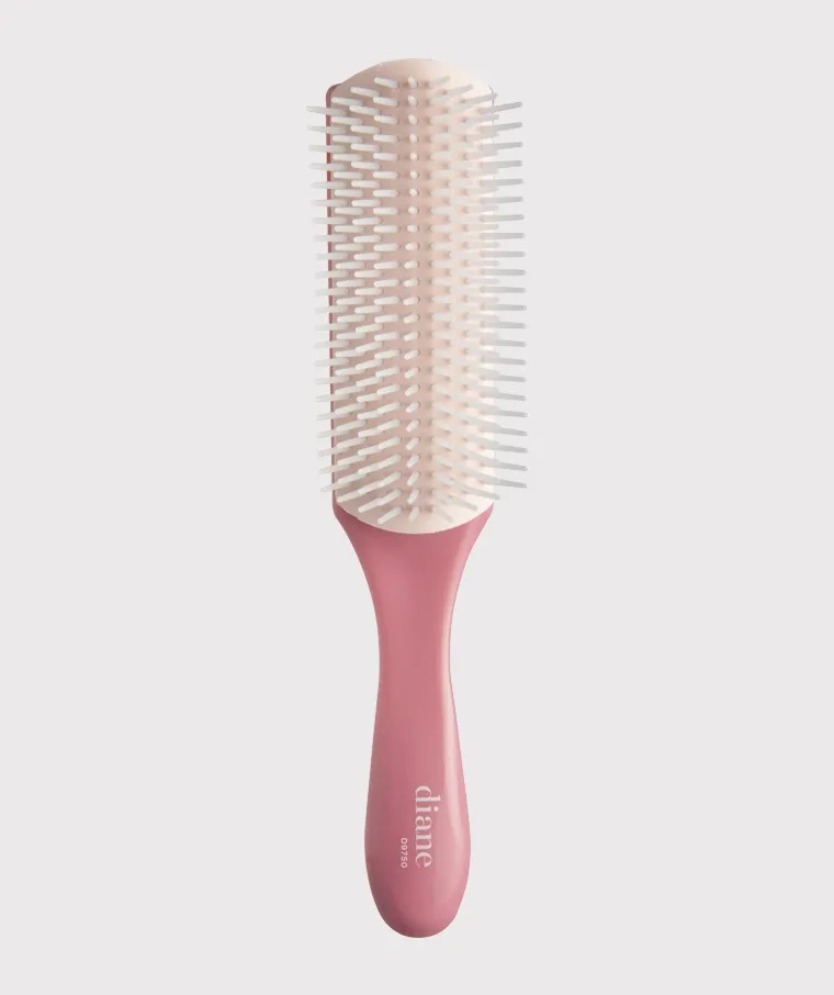 Diane Pro Curly Hairbrush for Styling and Detangling, Pink