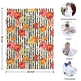thumbnail image 4 of Pioneer Flower Floral Print Pattern Blanket,Comfortable Soft Flannel Throw Blanket,All Season,Warm Lightweight Blankets for Sofa Bed Couch Living Room Chair,30"x40", 4 of 4