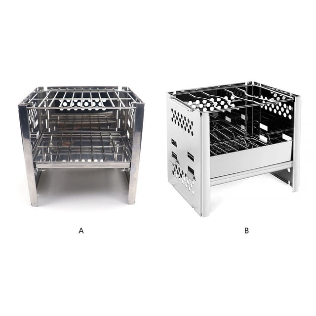 Stainless Steel Barbecue Grill Portable Folding Washable Reusable Removable Grills Outdoor Backyard Weekend Grilling Tools Straight Grill Net