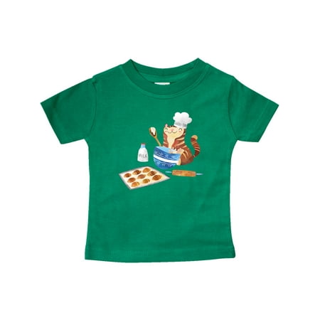

Inktastic Baker Kitty in Hat with Cookies Gift Baby Boy or Baby Girl T-Shirt