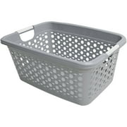 Home Logic Large 1.8 Bu HIP GRIP Laundry Basket, White & Teal Walmart
