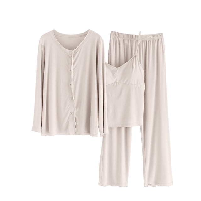 Birdeem Blouse Femme Unie Décontractée Mode Col en V Régulier Sans Manches Vêtements de Nuit Ensembles de Blouses