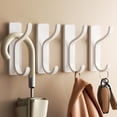 thumbnail image 3 of Ganchos adhesivos para pared, resistentes, 6 kg, 4 unidades, color blanco, 3 of 9