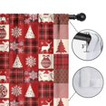 thumbnail image 4 of Blackout Kids Curtains,Red Christmas Patchwork Pattern Childrens Insulated Curtains Set Of 2,Bedroom Essentials,Toddler Room Decor 42"x84", 4 of 5