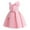 Pink, variant on Odeerbi Toddler Girls Princess Dresses Party Gowns Solid Color One Shoulder Evening Dress Children Sleeveless Dress Formal Dress Pink