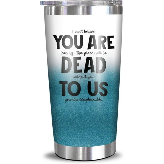 Coworker Farewell Gifts 20 Oz Insulated Tumbler, BPAFree Stainless Steel Cup, Double Wall Vacuum Insulation, Ideal Going Away, Good Luck, and New Job Gifts