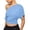 Sky Blue, variant on Women's Off The Shoulder Crop Tops Asymmetrical Y2K Going Out Top Dolman Short Sleeve 2026 Summer Trendy Clothes Red 2XL