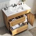 thumbnail image 6 of Craftian 36 " Bathroom Vanity with Undermount Sink, Free Standing Bathroom Storage Cabinet with 2 Drawers, Oak, 6 of 8
