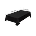 thumbnail image 3 of Linnome Rectangle Tablecloth Plastic Fiber 4 Colors Available 72x54 Inches Washable for Home Pub Restaurant Black, 3 of 6