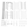 thumbnail image 6 of Over Sink Dish Drying Rack 2-Tier Large Capacity Dish Rack Bowl Shelf Steel, 6 of 7