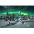 thumbnail image 2 of Hoffmann, Raymond 14x11 Black Ornate Wood Framed with Double Matting Museum Art Print Titled - Polar Night, 2 of 4