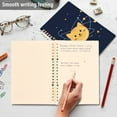 thumbnail image 4 of FORMRS 1-Subject Spiral Notebook 8" x 5" College Ruled 60 Refillable Sheet A5 Hard Cover, 2 Pack, Orange Cat Planet, 4 of 7