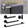 thumbnail image 3 of 4 Pieces Matte Black Bathroom Accessories Set, Modern Bath Hardware Set,, 3 of 6