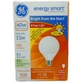 thumbnail image 2 of GE Energy Smart "Bright from the Start" CFL 11-Watt (40-Watt Replacement) 500-Lumen G25 Light Bulb with Medium Base 1-Pack, 2 of 4