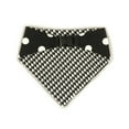 thumbnail image 3 of Uptown Pups Reversible Bandana Classic (Medium, Black Houndstooth), 3 of 9