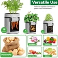 thumbnail image 4 of KBOOK Potato Grow Bags with Flap 5 7 10 Gallon Plant Grow Bag Vegetable Grow Bags for Potato Carrot Onion Tomato Vegetables, 4 of 7