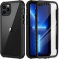 thumbnail image 1 of iPhone 13 Pro Max Case, [Built-in Screen Protector] Full Body Clear Bumper Phone Case Rugged Shockproof, 1 of 5