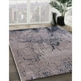thumbnail image 2 of Ahgly Company Indoor Rectangle Mid-Century Modern Silver Pink Oriental Area Rugs, 6' x 9', 2 of 6