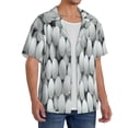 thumbnail image 2 of Gukieu golf balls Print Men's Short-sleeved Shirts, Button-down Pocket Shirts, T-shirts, Beach Vacation Travel Summer Clothing-4X-Large, 2 of 5