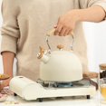 thumbnail image 4 of Tetera 2.5L Cipaher Tea Kettle for Stove Top and Induction Stove Blanco Tetera de Acero Inoxidable para Estufa, 4 of 6