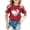 Red, variant on OOOUM Big Girls Glitter T Shirts Modern Fit Crewneck Baseball Heart Graphic Short Sleeve Tees Trendy Comfortable Casual Tops Purple 12-13 Years