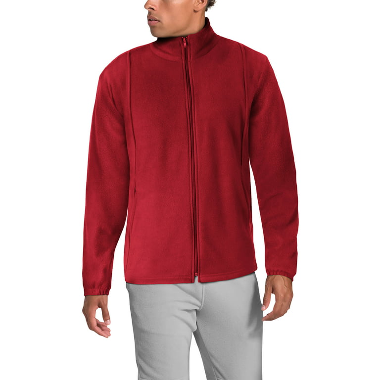 Hat and Beyond Men's Ultra Soft Polar Fleece Full Zip Side Pockets  Breathable Jacket