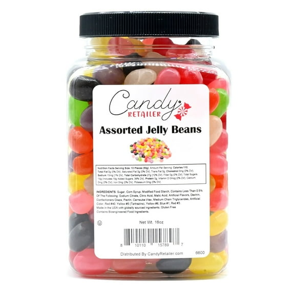 Candy Retailer Assorted Jelly Beans 1 Lb