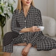 thumbnail image 6 of Balery Vinyl Records Pattern Pajama Sets for Women Long Sleeve 2 Piece Sleepwear Loungewear Sets Soft PJ's with Pockets Long Sleeve Comfy Pj Sets-Medium, 6 of 7