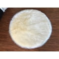 thumbnail image 2 of Soho Luxurious Faux Sheepskin Round Shape Cream Shag Area Rug, 2 of 5