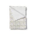 thumbnail image 2 of Cat Soft Flannel Fleece Throw Blanket, Cursive Meow with Upside down Kittens Mini Paws, Cozy Plush for Indoor and Outdoor Use, 50" x 70", Multicolor, by Ambesonne, 2 of 5