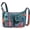 Green-purple, variant on Retro Multiple pockets Bohemian Canvas Hobo Bag Hippie Boho Crossbody bags | Multiple pockets