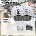 thumbnail image 2 of AutoShack Front Brake Rotors & Premium Pads for Chrysler, 200 2015-2017, AWD FWD L4 2.4L V6 3.6L - Coated Drilled & Slotted - Silver Matte Finish - TurboGuard - 12.99" (330 mm), 5-Lug, 2 of 4