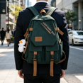 thumbnail image 3 of Large Capacity Minimalist Nylon Backpack Casual Trendy Travel Daypack for College Women Men, 3 of 5
