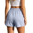 thumbnail image 6 of Sheghy Women's Shorts 100%Cotton Women Solid High Waist Slimming Loose Casual Summer Shorts Light Blue XL, 6 of 7