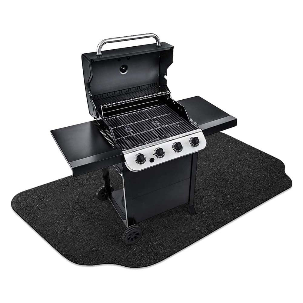 Details about   1 pcs BBQ Grill Protective Mat Pad Floor Fireproof Splatter Rug​ Yard Outdoor 