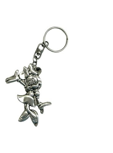 Daisy Duck Pewter Keychain Key Chain Disney New 