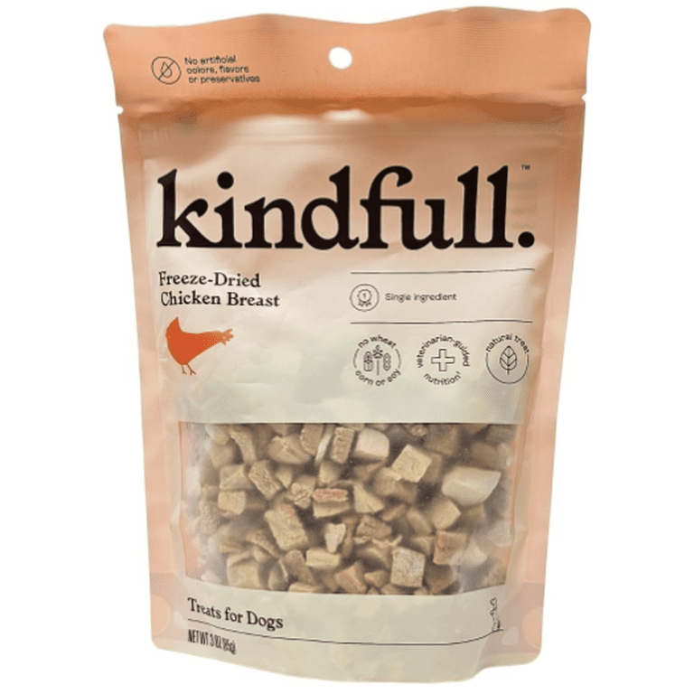 Kindfull Freeze Dried Chicken Breast Dog Treats, 3oz (Pack of 2