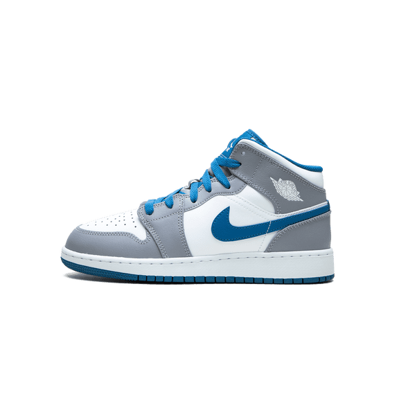 JORDAN GRADE SCHOOL Air Jordan 1 Mid GS "Cement / True Blue" DQ8423 014 DQ8423 014 from Stadium Goods
