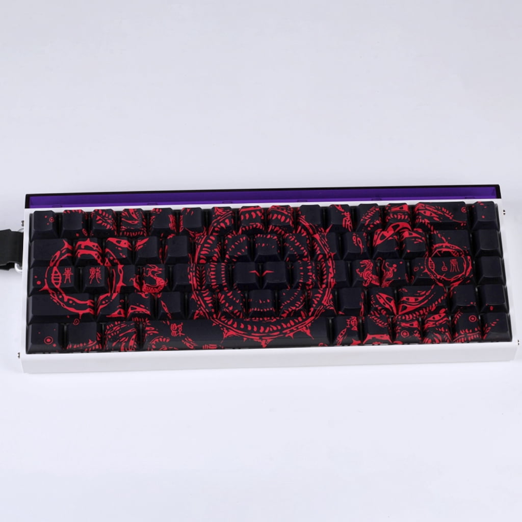 MOMOJIA Heat Sublimation PBT Keycaps Textured Slip Proof For 60% 68% Layouts Keyboards