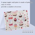 thumbnail image 4 of Dailycode Light Switch Plate Covers 2 Gang Wall Plate Plastics Outlet Covers for Kitchen Home Office Decor Cake with Cherry Fruits, 4 of 8