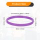 thumbnail image 3 of Uxcell 24Pcs Pulseras de Goma, Pulseras de Silicona de Color Sólido para Deporte/Ejercicio/Baloncesto Hombres Mujeres Adolescentes [Púrpura], 3 of 6
