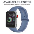 thumbnail image 3 of Correa de reloj deportivo compatible con Watch 38-40 mm Correa deportiva de repuesto de silicona suave Compatible con iWatch Series 5/4/3/2/1, S/M, M/L Ormromra 2033269-10, 3 of 9