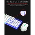 thumbnail image 4 of LED Backlit Illuminated Mechanical Gaming Keyboard And Mouse Set,White, 4 of 11