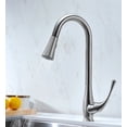 thumbnail image 3 of Anzzi  33 in. Elysian Farmhouse Stainless Steel Double Bowl Kitchen Sink & Faucet Set with Singer Faucet in Brushed Nickel, 3 of 16