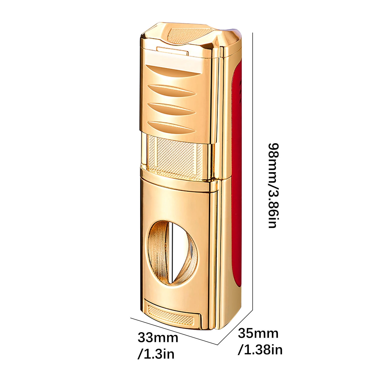 Torch Lighter Triple Flame Rechargeable Lighter, Portable Windproof Torch Igniter USB Charging Multifunction Lighter, for Cigar BBQ Camping Outdoor Lighting Use