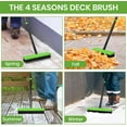 thumbnail image 3 of 3 in 1 Weeding Wire Metal Brush Tools, Concrete Scrub Deck Brush with Long Handle for Moss, Tough Stains on Paving, Garden, Patio, Pool, 3 of 6