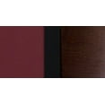 thumbnail image 7 of Flash Furniture HERCULES Series Black 3 Circle Back Metal Restaurant Chair - Walnut Wood Back, Burgundy Vinyl Seat, 7 of 7