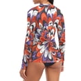 thumbnail image 5 of joogoo Womens UPF 50+ Sun Shirts Tie Dye Flower Long Sleeve UV Protection Rash Guard Tops S, 5 of 7