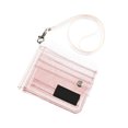thumbnail image 4 of WRISTBIQUE PVC Glitter Pink Holder with Multiple Card Slots and Hanging Strap for Daily Use, 4 of 8