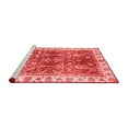 thumbnail image 2 of Ahgly Company Machine Washable Indoor Square Abstract Red Modern Area Rugs, 7' Square, 2 of 4
